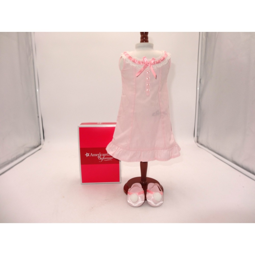 American Girl Samantha BeForever Pink Nightgown and Slippers Set 2014